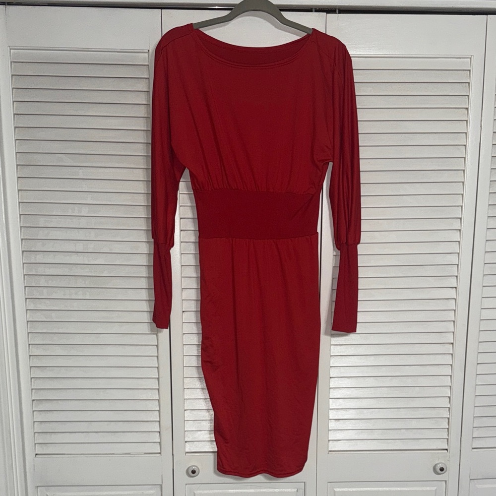 Elegant Red Women's Dress